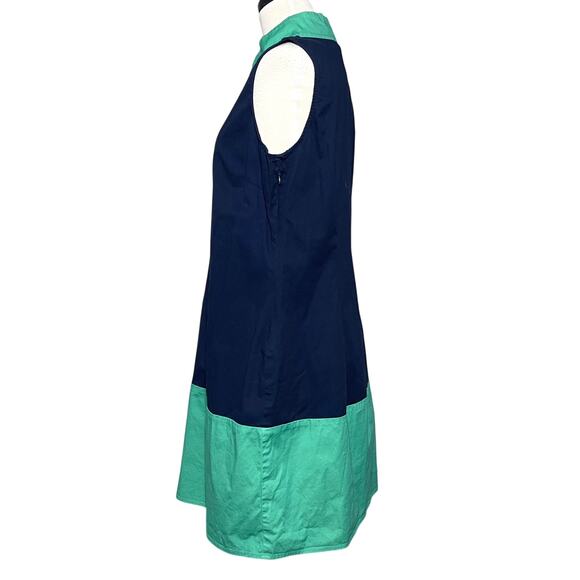 SAIL TO SABLE Tunic Shift Dress SZ M Mint Green Navy - Picture 5 of 8